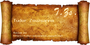 Tudor Zsuzsanna névjegykártya